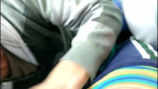 Blowing my straight buddy Blake in his garage.