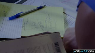 Introverted college roommate Gabe Bradshaw gets fucked by his roommate Shane Cook leading them to both cum so hard