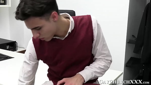 Horny altar boys indulge in forbidden fuck in priest office